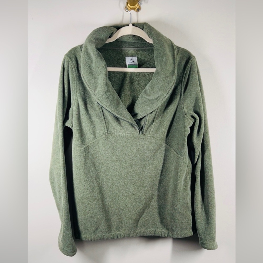 Alpine Design Green Fleece Pullover – Size L - Picture 3 of 9